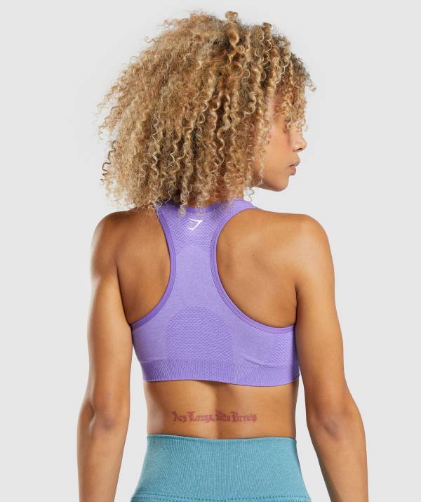 Damske Športové Podprsenky Gymshark Vital Seamless 2.0 Svetlo Nachový | FZ3128457